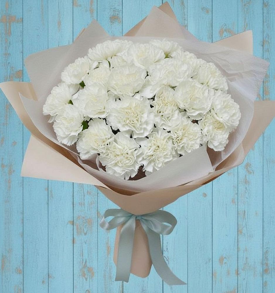 Букет цветов из: Гвоздики в Красном Балтийце