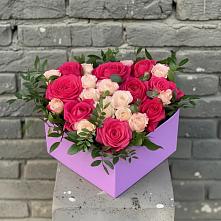 Цветочная композиция из Розы в коробке в Красном Балтийце