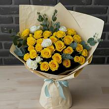 Букет цветов из:  Розы #REPLACE_PRED# Красном Балтийце