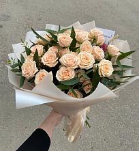 Букет Кремовые розы Латте в Красном Балтийце