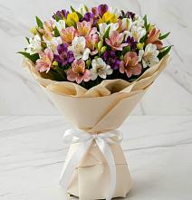 Букет цветов из:  Альстромерии #REPLACE_PRED# Красном Балтийце