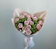 Букет цветов из:  Розы и Хризантемы в Красном Балтийце