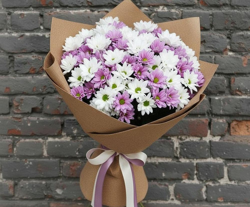 Букет цветов из: Хризантемы в Красном Балтийце