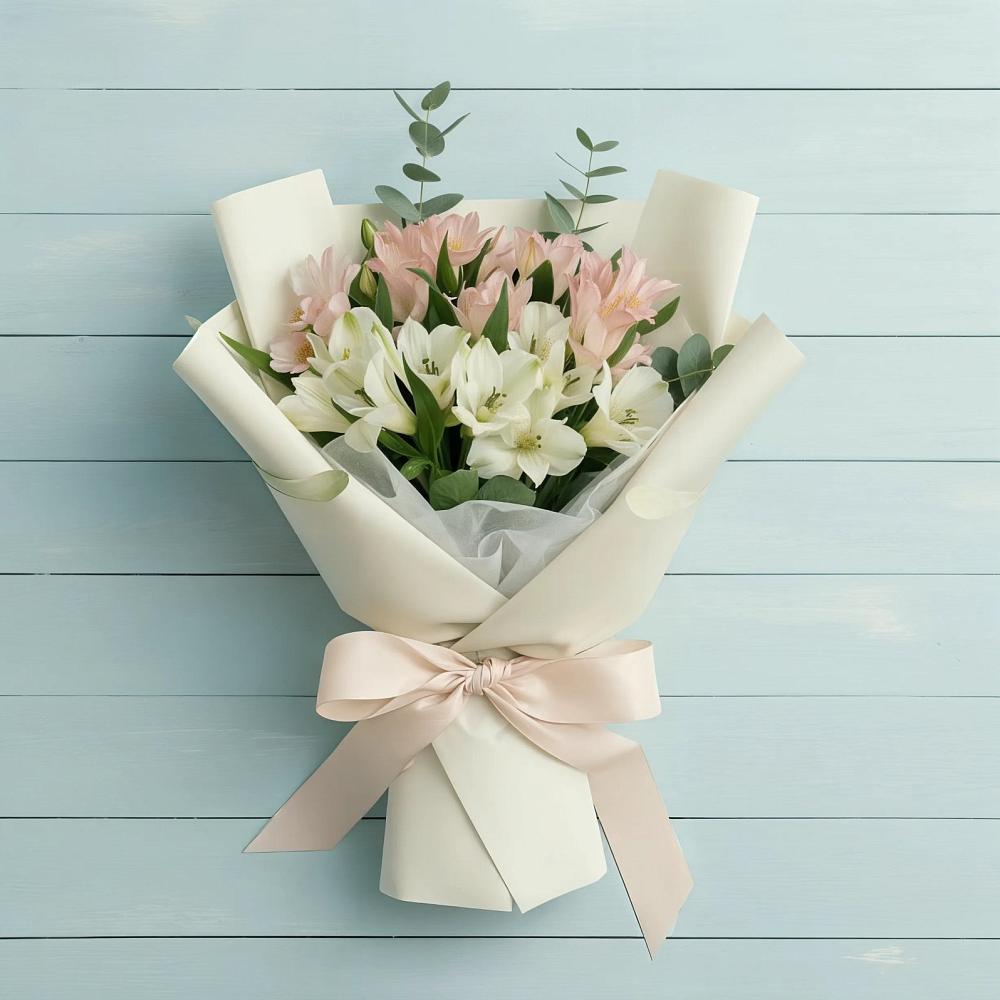 Букет цветов из: Альстромерии в Красном Балтийце