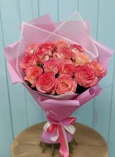 Букет 15 Розовых роз Равель в Красном Балтийце