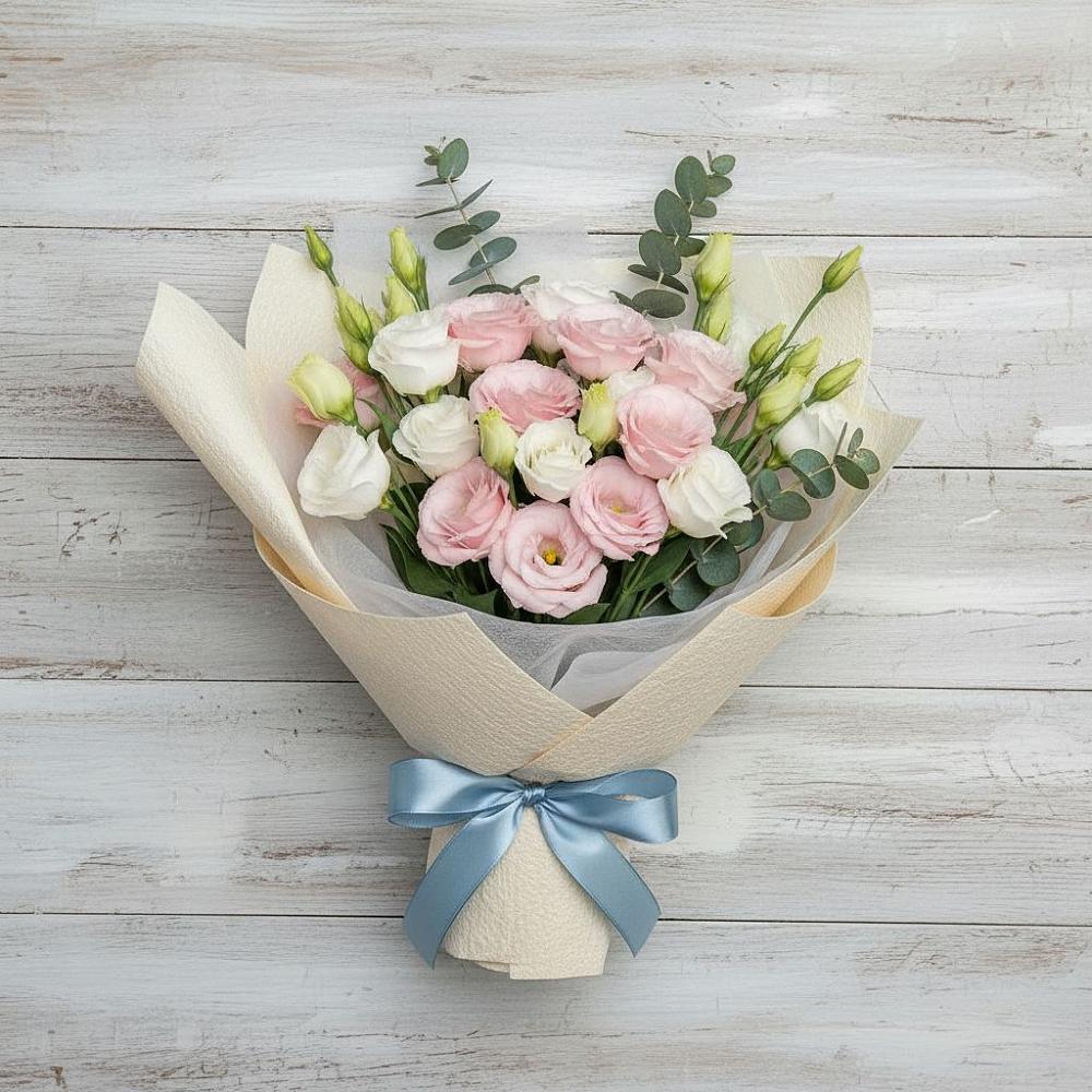 Букет цветов из: Лизиантусы в Красном Балтийце